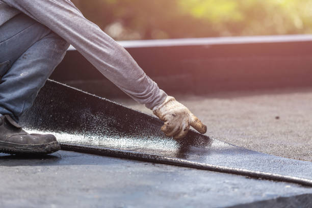 Professional Waterproofing technician working in Hillsboro, OH